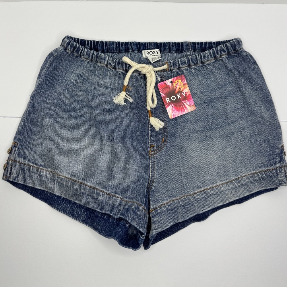 Roxy Casual Blue Denim Shorts, Size XS